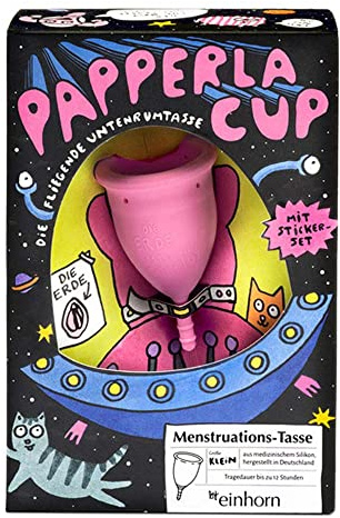 einhorn Papperlacup Menstruationstasse - medizinisches Silikon, nachhaltig, made in Germany (klein)