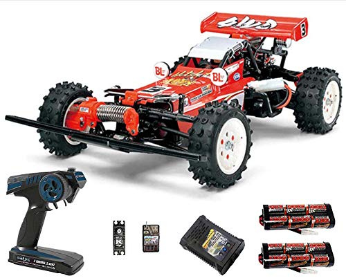 Tamiya RC 58391 Hot Shot 2007 1:10 Premium Wheel Radio Bundle