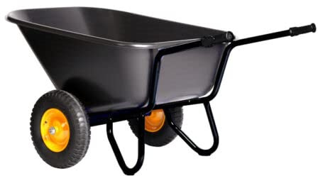 Schubkarre KTL beschichtet Futterkarre 293L 2 Rad KELBERG Deli TIRE Räder 400-8