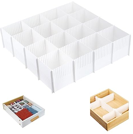 XSEXO Schubladenteiler,10 Stück Schubladentrenner Verstellbar Schubladen Ordnungssystem Trennwände,verstellbar Für Schrank Unterwäsche Socken DIY Schreibtisch Organizer