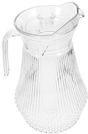 Pentola a becco d'anatra Brocca d'acqua in plastica con coperchio Brocca for succo di plastica Bottiglie d'acqua in plastica trasparente Brocca in plastica con manico Bollitore for acqua fredda Brocca