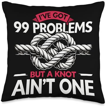 Knotting Knot Looping Twisting Knot Tying Throw Pillow
