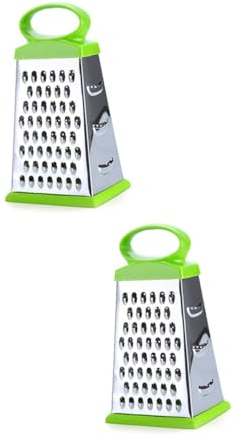 Alipis 2pièces Râpe Multifonctionnelle Acier à Quatre Faces Ustensile De Cuisine Pour Carottes Pommes De Terre Et Concombres Pratique Et Compact Pour Usage Vert Et