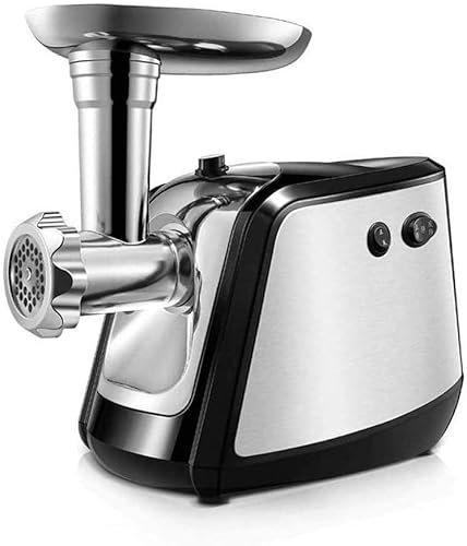 Tritacarne elettrico, insaccatrice per salsicce e tritacarne in metallo, piccolo commerciale automatico multifunzionale facile da pulire