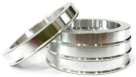 Zentrierringe 4 Stück Aluminium-Auto-Radnaben-Zentrischringe 72,6–64,1 Naben-Zentrischringe, Außendurchmesser = 72,6 mm und Innendurchmesser = 66,6 mm. 72,6 bis 54,1 Radnaben Zentrierringe(72.6-57.1 m