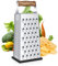 YC Kitchen Râpe à Fromage de Cuisine Manche en Bois, Rape a Fromage, Trancheuse à Légumes, Rapeuse Legume, Râpe Carrée à 4 côtés et Râpe de Cuisine, Gadgets Pratiques Pour la Cuisine