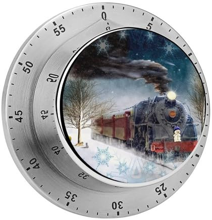 Kitchen Timer Retro Train Magnetic Countdown Classroom Timer For Studying Teaching 8cm