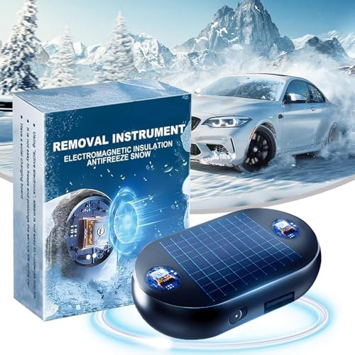 Electromagnetic Wave Anti Freezing and Snow Removal Device, 2025 New Electromagnetic Car Deicer, Anti-freeze Electromagnetic Car Snow Removal Device Microwave Molecular Deicing Instrument (1 Pcs)