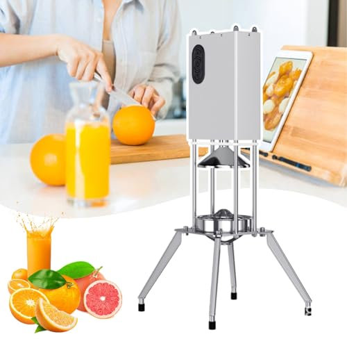 Exprimidor eléctrico de cítricos, exprimidor eléctrico masticador, exprimidor eléctrico profesional de limón, exprimidor de limón y naranja de alta resistencia, adecuado para lugares comerciales y h