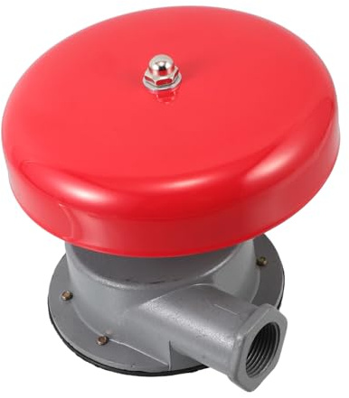 Hemobllo Feueralarmglocke Wasserbetrieben Hydraulische Notglocke Runde Für Schule Zuhause Lauter Alarm Industriebau Gewerbegebäude