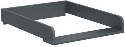 Vicco Wickelaufsatz Viktor, Anthrazit, 60 x 74.5 cm | zur Montage auf Waschmaschine oder Kommode geeignet