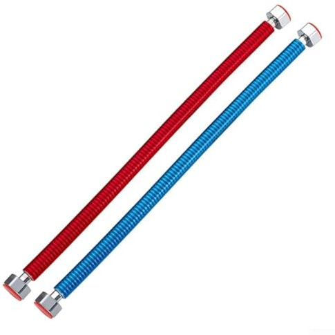 Bebykilemi Tuyau flexible en acier inoxydable ondulé pour chauffe-eau eau chaude et froide avec acier inoxydable 304 et pression nominale de 250 psi, (30 cm)