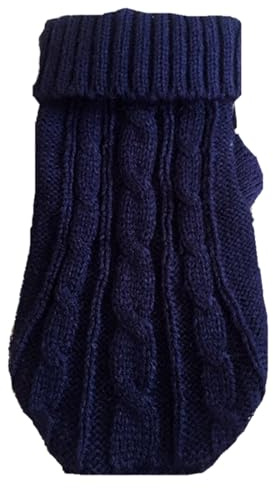 Generisch 2026 Extra Small Knitted Jumper for Chihuahuas, Teacup Cats, Suitable for Little Girls Boys, Winter Puppy Cats, Length 36 cm (Size No. 14) (J, 36 x 23 x 1 cm)