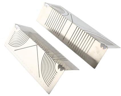 EIMSOAH Angle and Arc Marking Tool Versatile and Precise Multi Functional Scriber for Engineers and Carpenters Stainless Steel 2 Pcs for Crafting and Construction Projects