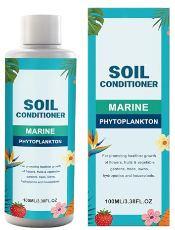Attivatore del Terreno | Concime Liquido 100ml,Miglioratore del Terreno - da Interno ed Esterno per Fiori, Ortaggi, Piante Grasse, Idrocoltura, Cactus, Orchidee, Bonsai, Giardino