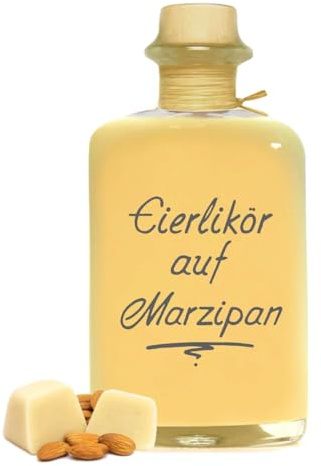 Eierlikör auf Marzipan 0,5L - Sehr sämig & süffig 20% Vol. Likör Geschenk