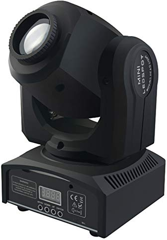 NEWTRY LED-Stirnlampe, drehbar, Sound-aktivierter Strahler, Mini 10 W DMX Bühnenlicht für Bühnen-Show, DJ, Stroboskop, Auto, Zimmer, Tanz, Partys, Geburtstag, Bar, Club, Kneipe Beleuchtung