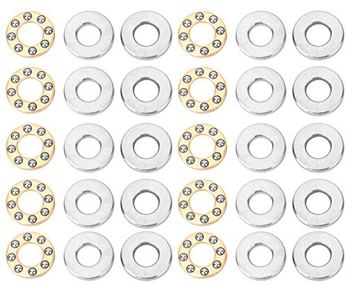 10 STÜCKE Axial-kugellager Hohe Präzision Hohe Effizienz Flachstahl Lager Set(F2.5-6M 2.5 * 6 * 3mm)