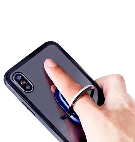 K-S-Trade Qualitativ & Innovativ 3in1 Smartphone-Ring Handy-Ring Für BlackBerry Priv Fingerhalterung Handyring Tischständer