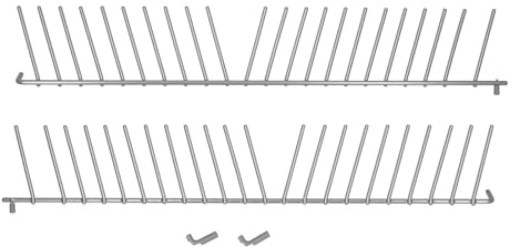 easyPART passend für BOSCH 00443403 2x Korbeinsatz Gitter Gläser Ablage | Geschirrkorb Siemens 443403, 137926, 435234, 00443896, Unterkorbeinsätze, Geschirrspüler, 2x16stacheln