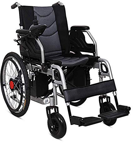 ERNP Fauteuil Roulant de mobilité électrique Pliable et Portable, Fauteuil électrique léger ; Fauteuils roulants motorisés par Joystick, Scooter, Portable