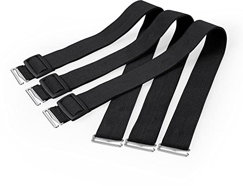 TAOCOCO 3 Pack Adjustable Elastic Straps, Recliner Chair Cover Recliner Loveseat Cover 3 Seater Recliner Sofa Covers Holder Straps (3 Pack, Upgrade)