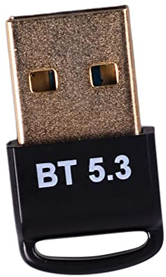 Adaptateur Bluetooth 5.3, Récepteur émetteur de clé USB Bluetooth, Résistance au Branchement, avec Prise Plaquée Or, pour 8.1 10 11 (sans Pilote)