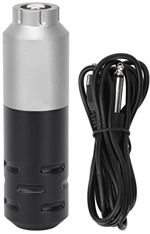 Penna per Tatuaggi Circuity, Liner in Lega di Alluminio Shader Macchina per Tatuaggi Wireless a Scarica Rapida Dell'Ago, Kit Macchina per Tatuaggi Antiscivolo con Cavo a Clip Rca(Argenteo)