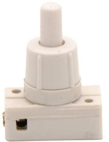 Lyvia Electrical 2243 Pressal Switch, White, Plunger Actuator, Manual Operation