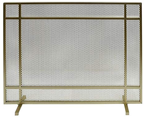 Grille de protection de cheminée en fer forgé - 78,7 cm - Pour cheminée, jardin, arrière-cour - Pas de montage