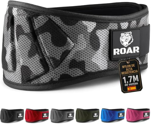 Roar® Ceinture de Musculation V1 - Ceinture Haltérophilie, Bodybuilding, Fitness - Ceinture de Levage pour Femmes et Hommes - Ceinture de Force