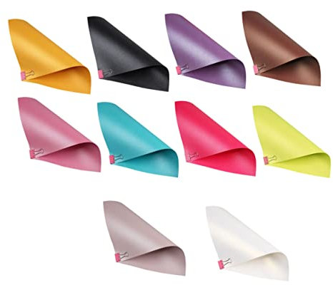SHINEOFI 20-teiliges Set Perlmuttpapier Glitzerkarton Glitzerndes Kartonpapier Perlmuttglänzender Karton Buntes Glitzerpapier Packpapier Spezialpapier A4