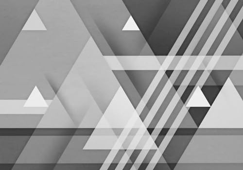 Fototapete Blumen 3D Tapeten 3D Effekt Wohnzimmer Schlafzimmer Vliestapete Modernes Einfaches Geometrisches Muster Natur Grau Graffiti Steinoptik Kinder Tapeten