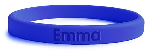 bienpegado – Pulsera SOS de silicona con nombre y teléfono – Ancho 7 mm, ligera y segura – Ideal para niños (1–10 años), paseos y viajes – 13 colores – Sin tinta añadida.