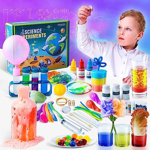 50 Wissenschaft Experimente Kit für Kinder ab 4 5 6-8-12, Mint Erziehungswissenschaft Spielzeug Geschenke für Mädchen Jungen, Chemie Set