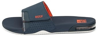 Reef Fanning Men's Slide Navy Orange Sliders Flip Flops Sandals UK Size 11