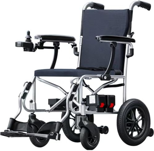 STRTG Sillas Ruedas Eléctricas Adultos,Silla Ruedas Motorizada Plegable 30 Libras Personas Mayores,Sillas Ruedas Eléctricas Todo Terreno con Motores Sin Escobillas Batería Desmontable