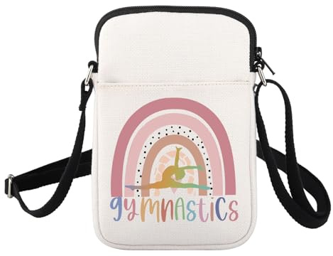 ENSIANTH Gymnastics Crossbody Bag Gifts for Gymnastics Lovers Small Cell Phone Purse with Adjustable Strap Wallet Bag (24815 Gymnastics C)