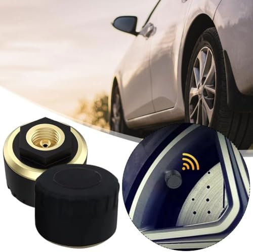 Autoreifendruckkontrollsystem, 2 Stück TPMS Reifendrucksensor mit Bluetooth 5.0, Handy-Display Reifendrucksensor App für lOS Android, Reifensensor für RV Limousine SUV Motorrad Zubehör