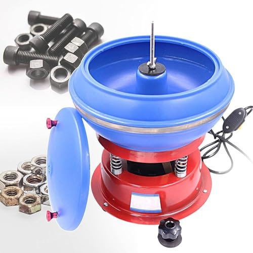Buratto vibrante elettrico Buratto vibrante per rocce Buratto per ciotola Macchina lucidatrice per lucidatura a vibrazione per gioielli, lucidatrice per gioielli con buratto magnetico da 8 pollici