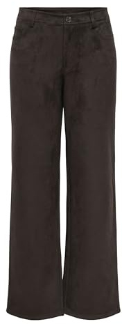 Onlina Life Mw STR faux mockabyxa Pant, Choklad tårta, M / 32L