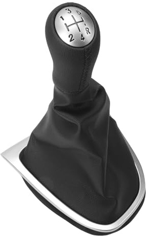 KASturbo Ensemble de poignées de levier de vitesse à 5 vitesses compatible avec Renault Clio IV 2012-2025