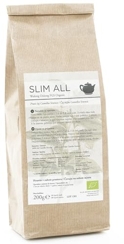 SlimAll Natürlicher Schlankheitstee - Deutsche ECO-Zertifizierung, Stoffwechsel-Booster, Entgiftung, Gewichtsabnahme und Appetitkontrolle (100 Teebeutel)