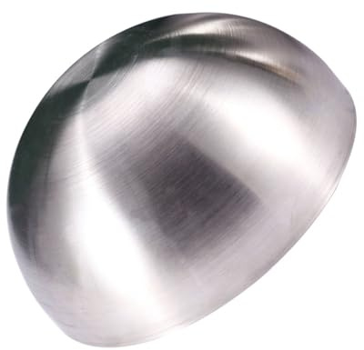 MAGICLULU Bol à Fond Rond en Acier Inoxydable pour Mélanger Salades et Battre les Œufs, Ustensile Cuisine Professionnel Polyvalent Argenté