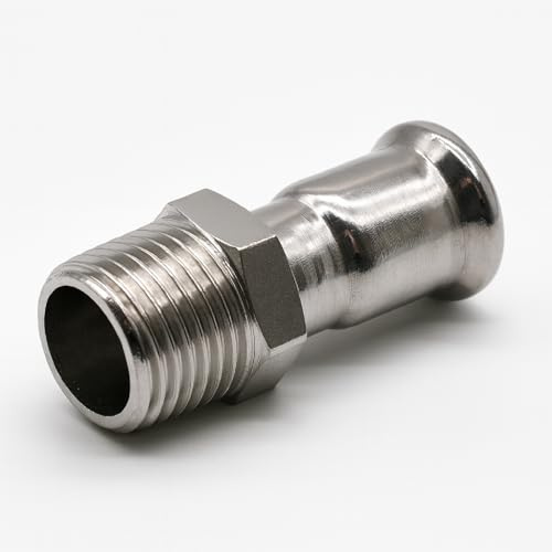Westco Pressfitting-Kupplung aus Edelstahl, 22 mm x 3/4 Zoll, Kupfer auf Außengewinde, Eisenverbinder für Wassersysteme