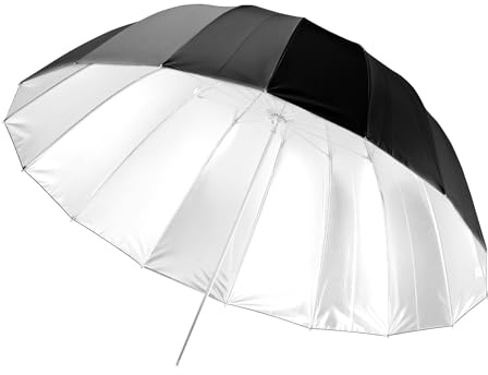 Walimex pro Parabol Réflecteur Noir/Blanc Ø 165 cm pour Une lumière Douce