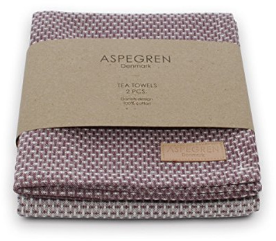 Aspegren Denmark - 2er Set Geschirrhandtücher Plum Wine