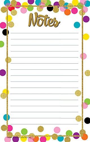 Teacher Created Resources Confetti Notepad (TCR8893)