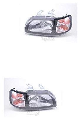 Halogen Scheinwerfer Set links & rechts Hauptscheinwerfer Frontscheinwerfer H4 für Model Civic VI Fastback MA MB