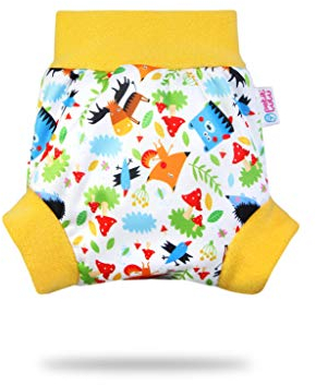 Petit Lulu Überhose (Schlupfüberhose) Größe L (9-13 kg) für Höschenwindeln und Nachtwindeln (Waldmärchen)